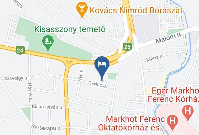 Eger - Ifjusagi Kanape Szallas Maps