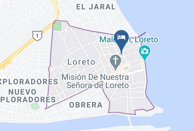 Loreto - Iguana Inn Hotel Maps