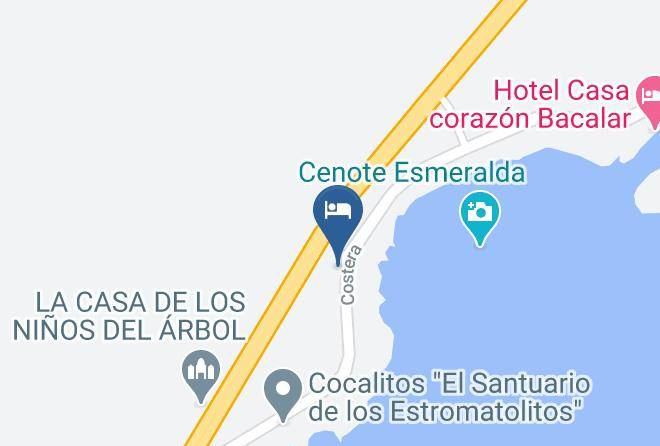 Bacalar - Iguana Rana Hotel Maps