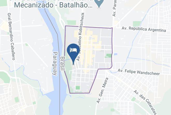 Foz Do Iguacu - Iguassu Flats Hotel Maps