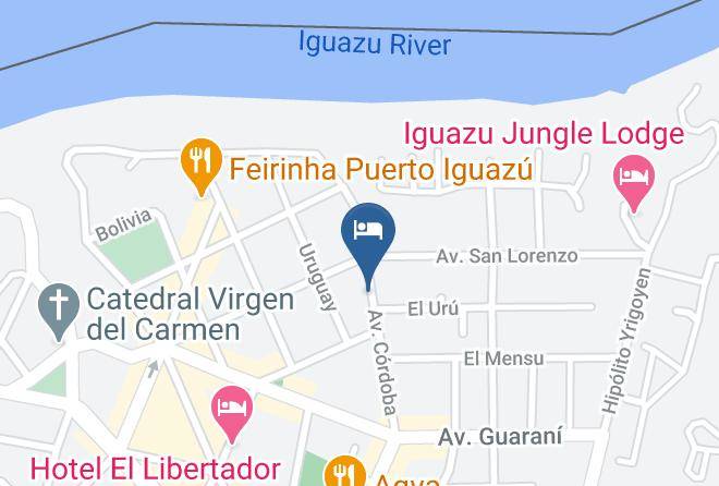 Puerto Esperanza - Iguazu Natural Hotel Maps