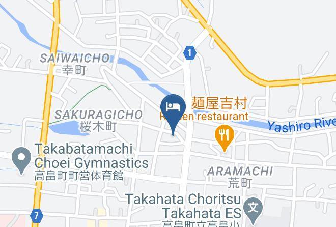 Takahata Townhigashiokitama District - Iide Ryokan Maps