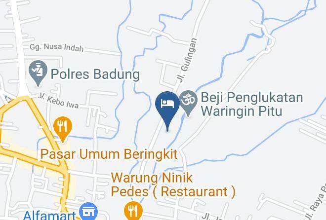Badung Regency - Ijo Eco Lodge Hotel Maps