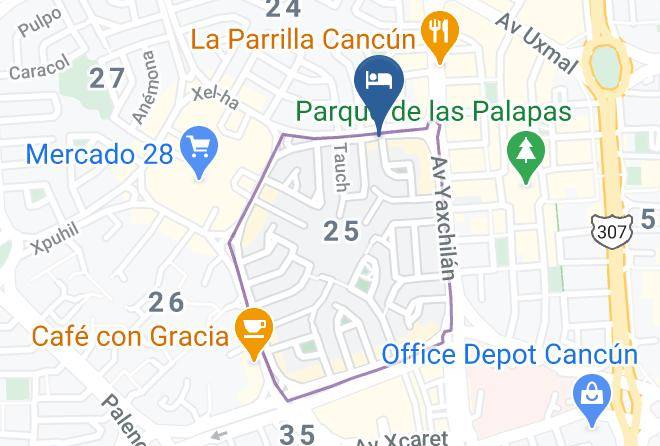 Benito Juarez - Ikaro Suites Cancun Maps