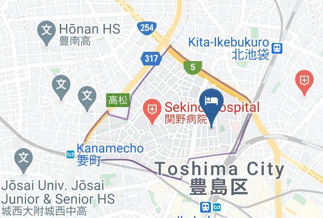 Toshima Ward - Ikebukuro No Yado Maps