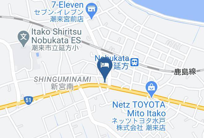 Itako City - Ikedaya Hotel Maps