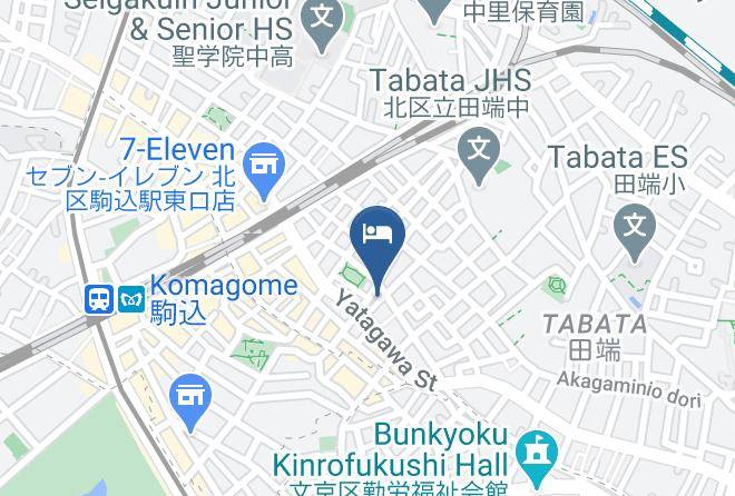 Ikidane Residential Hotel Komagome Map