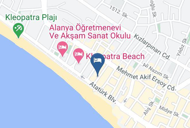 Alanya - Alanya Kleopatra Ikiz Otel Maps
