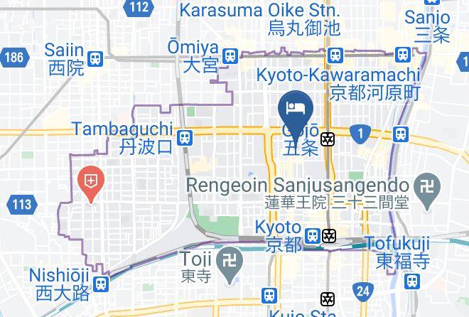 Kyoto City Shimogyo Ward - Nagomi Ryokan Yuu Maps