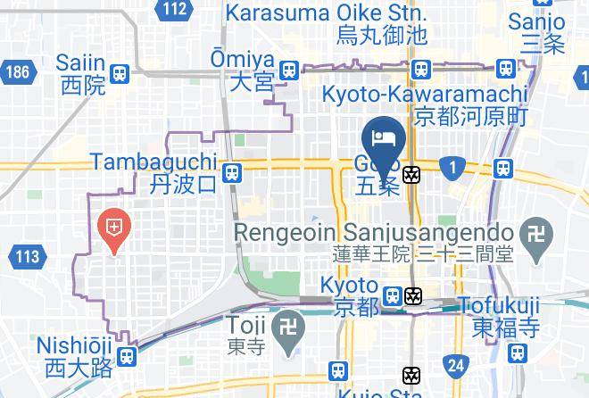 Kyoto City Shimogyo Ward - Ikoi No Ie Maps
