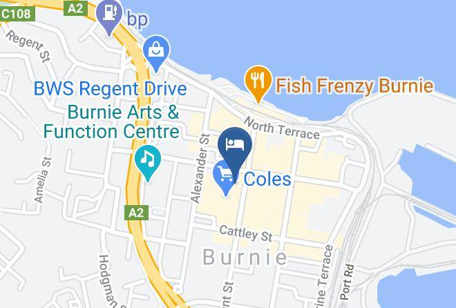 Burnie - Ikon Hotel Tasmania Maps
