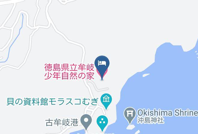 Mugi Townama District - Ikumi White Beach Hotel Maps