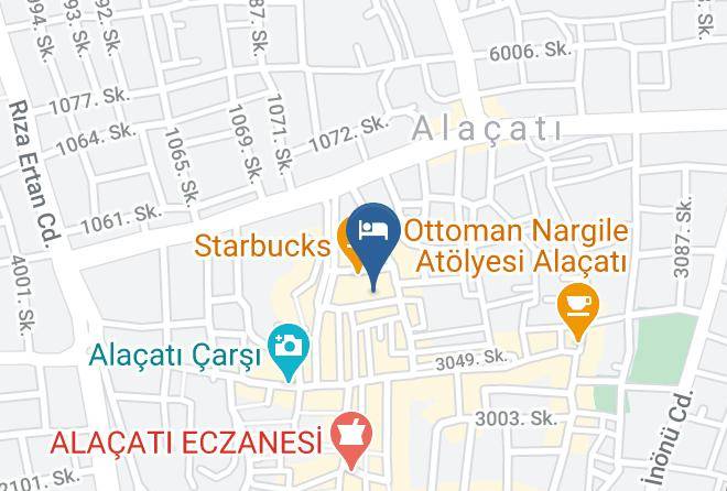 Cesme - Ilayda's Suites Hotel Alacati Maps