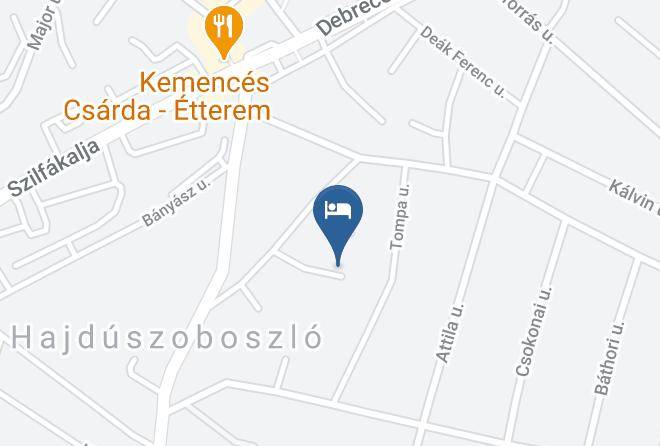 Hajduszoboszlo - Ildiko Vendeghaz Maps