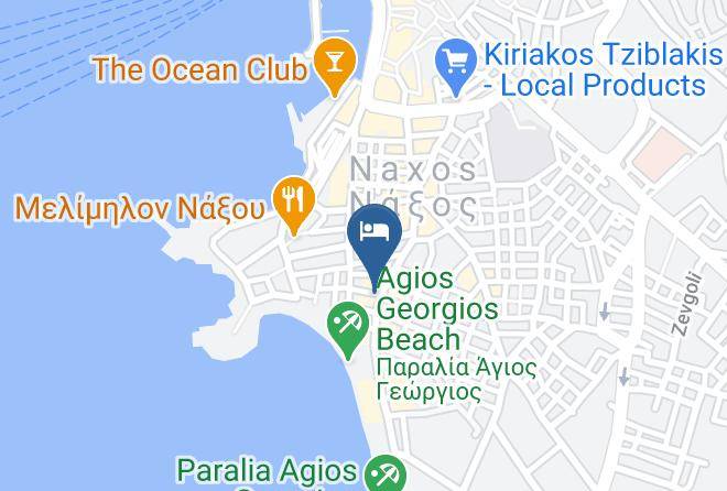 Naxos - Iliovasilema Hotel Maps