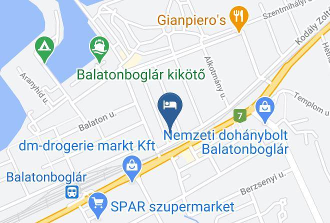 Balatonboglar - Ilona Nyaralohaz Maps
