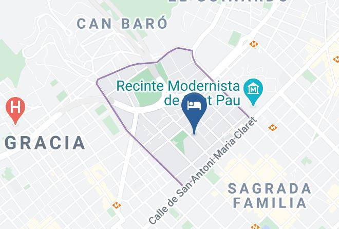 Barcelona - Hotel Ilunion Bel Art Maps