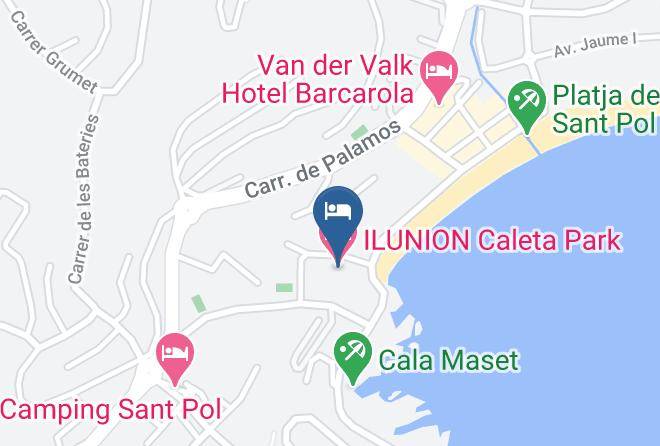 Girona - Ilunion Caleta Park Maps