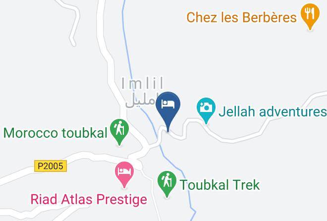 Marrakesh Tensift El Haouz - Imlil Refuge Maps
