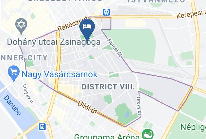 Budapest 8 Kerulet - Impulso Fashion Hotel Maps