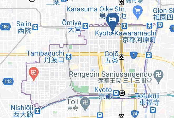 Kyoto City Shimogyo Ward - Imu Hotel Kyoto Maps