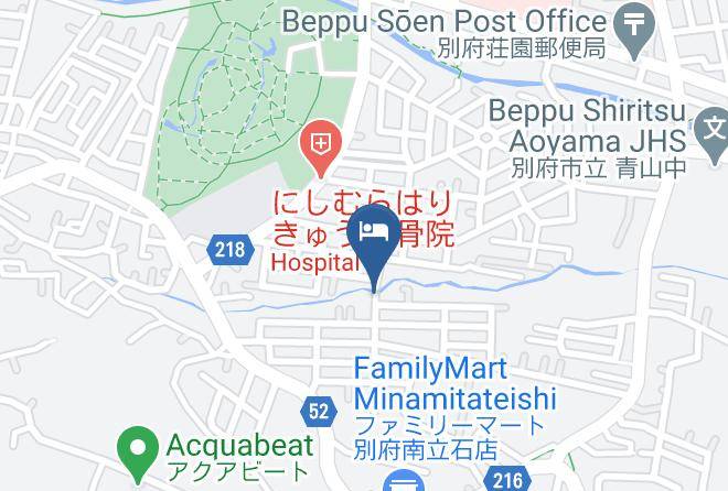 Beppu City - Inakamura Inakaso Yufuin Ryokan Maps