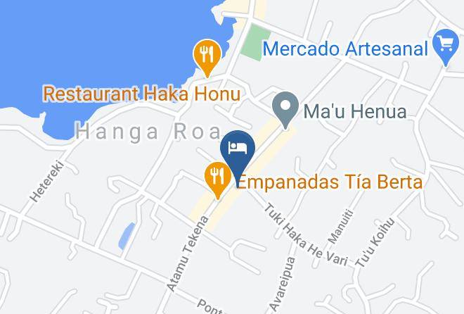 Easter Island - Inaki Uhi Hotel Maps