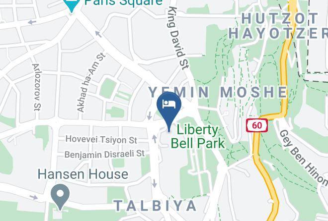Jerusalem - Inbal Jerusalem Hotel Maps