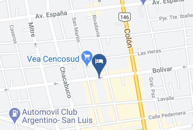La Capital San Luis - Inca Hotel Maps
