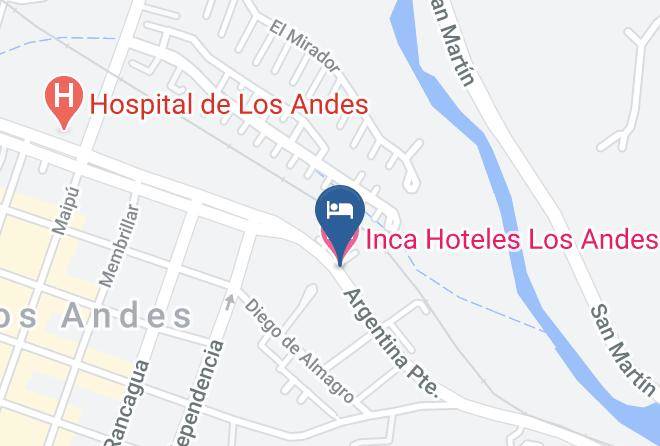 Los Andes Province - Inca Hoteles Los Andes Maps