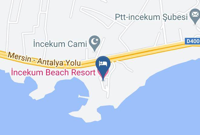 Incekum Beach Resort Map - Antalya - Alanya