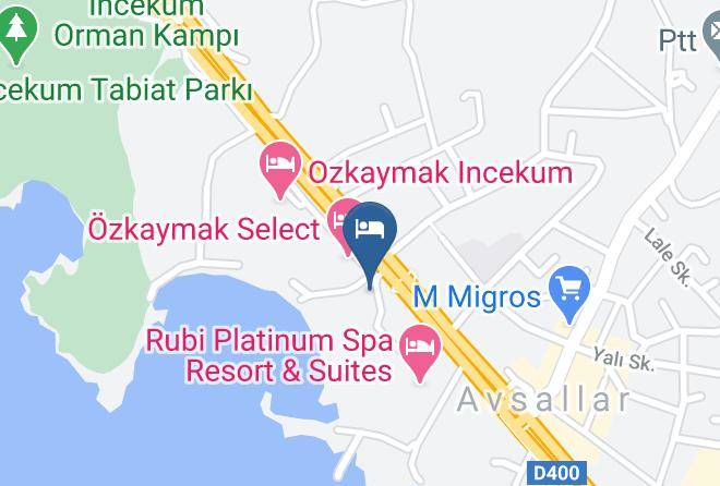 Alanya - Incekum Su Hotel Maps