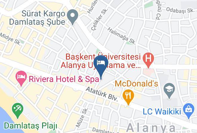 Alanya - Inci Otel Alanya Maps