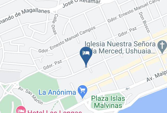Ushuaia - Ona Shelter Maps
