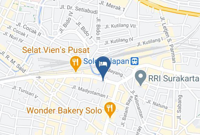 Surakarta - Indah Jaya Hotel Maps
