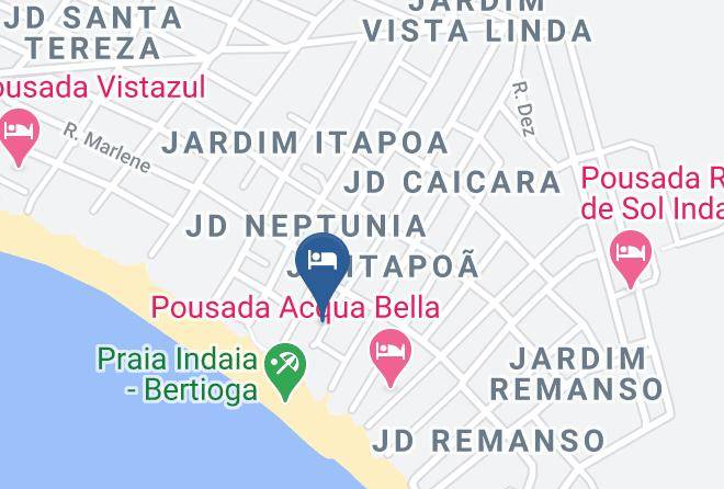 Bertioga - Indaia Praia Hotel Maps