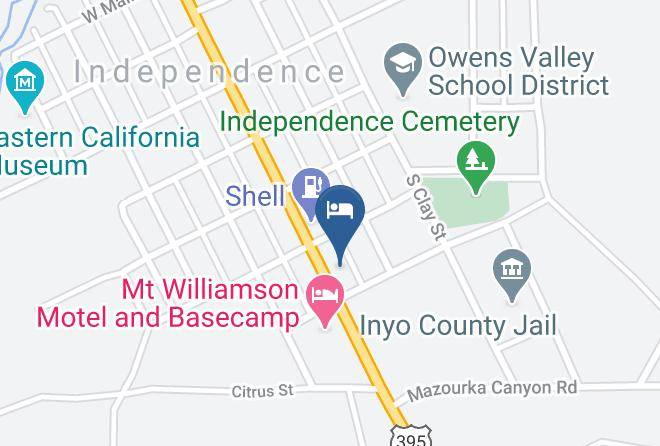 Inyo - Independence Inn Motel Maps