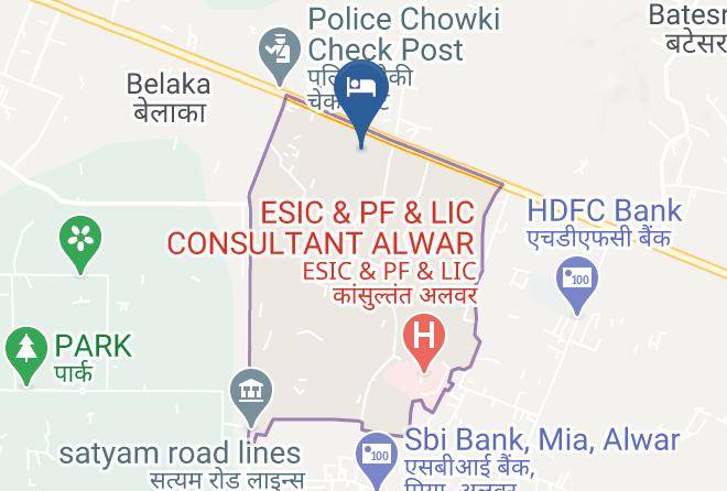 Alwar - Inderlok Hotel Maps