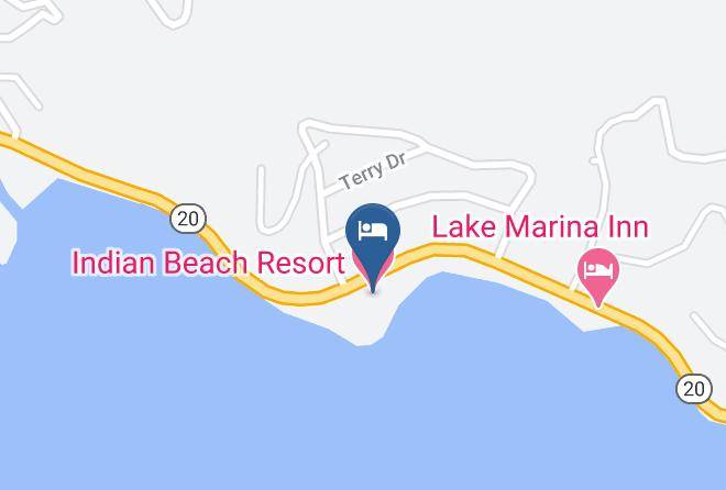 Lake - Indian Beach Resort Maps