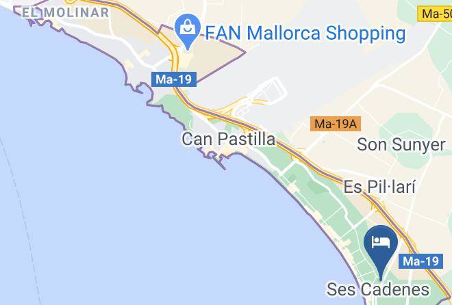 Indico Rock Hotel Mallorca Map