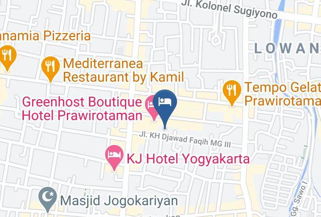 Kota Yogyakarta - Indies Heritage Hotel Maps