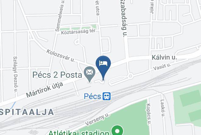 Pecs - Indohaz Kishotel Maps