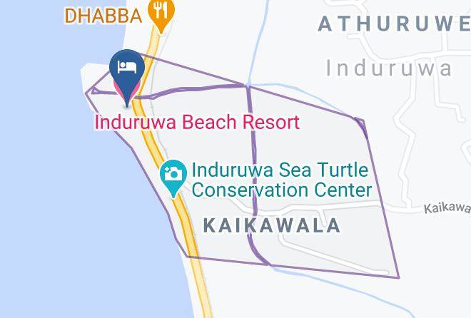 Induruwa Beach Resort Map
