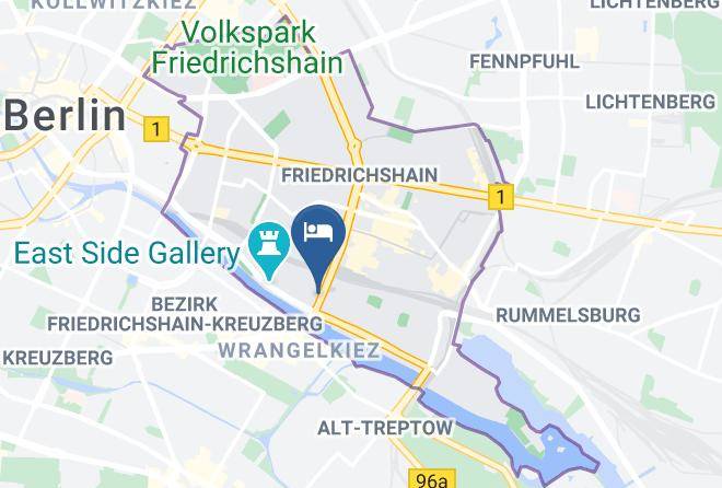 Stadt Berlin - Industriepalast Hostel & Hotel Berlin Friedrichshain Maps