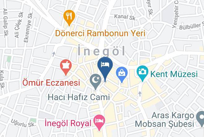 Inegol - Ferah Otel Maps