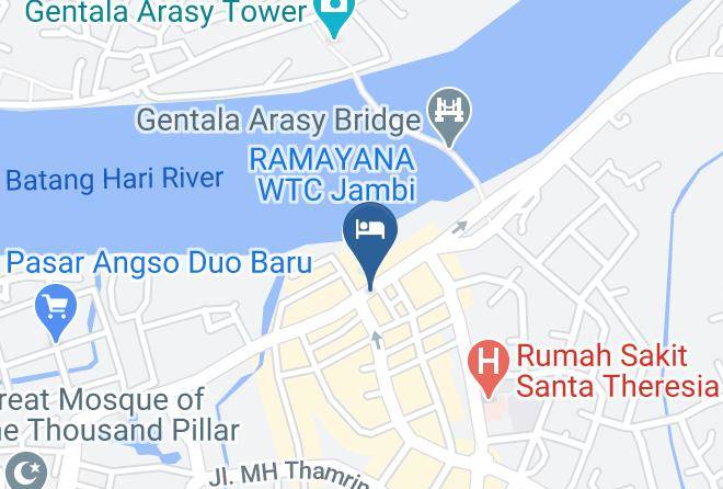Kota Jambi - Infinity Hotel Jambi By Tritama Hospitality Maps