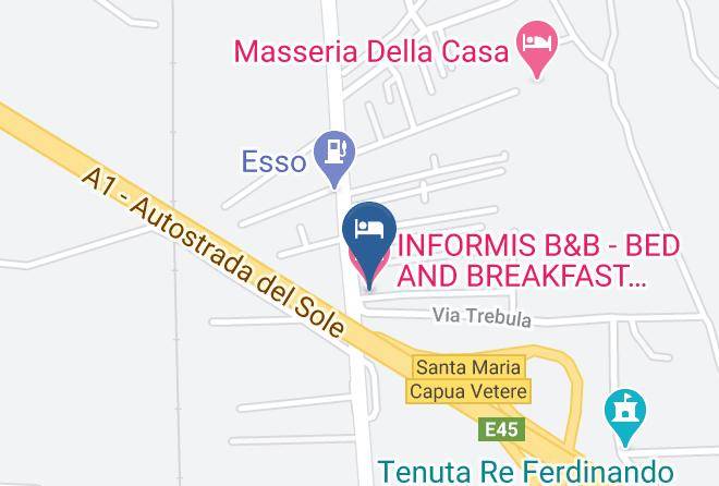 Caserta - Informis B&b Bed And Breakfast Caserta Capua Sant'angelo In Formis Maps