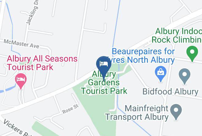 Albury - Albury Gardens Tourist Park Maps