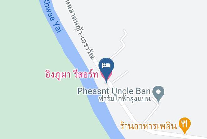 Amphoe Si Sawat - Ingphupha Resort And Restaurant Maps