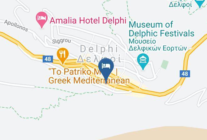 Fokis - Iniohos Hotel Maps
